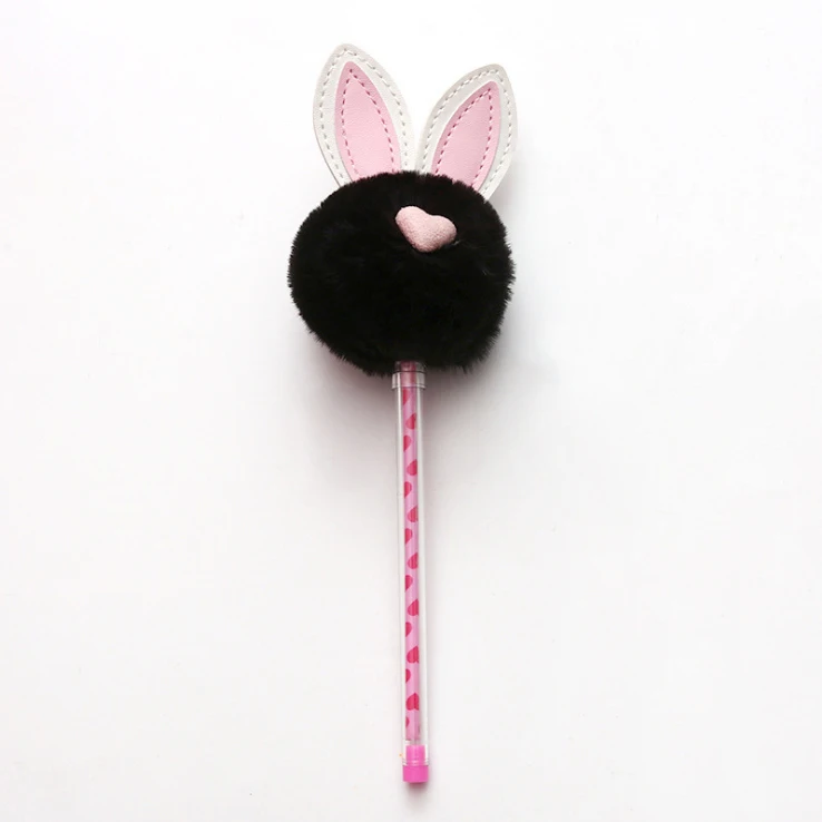 1 шт ручки конфетного кролика черного цвета kawaii подарочные гелевые чернила ручки для письма милые канцелярские принадлежности офисные школьные принадлежности 0,5 мм - Цвет: HeiSe