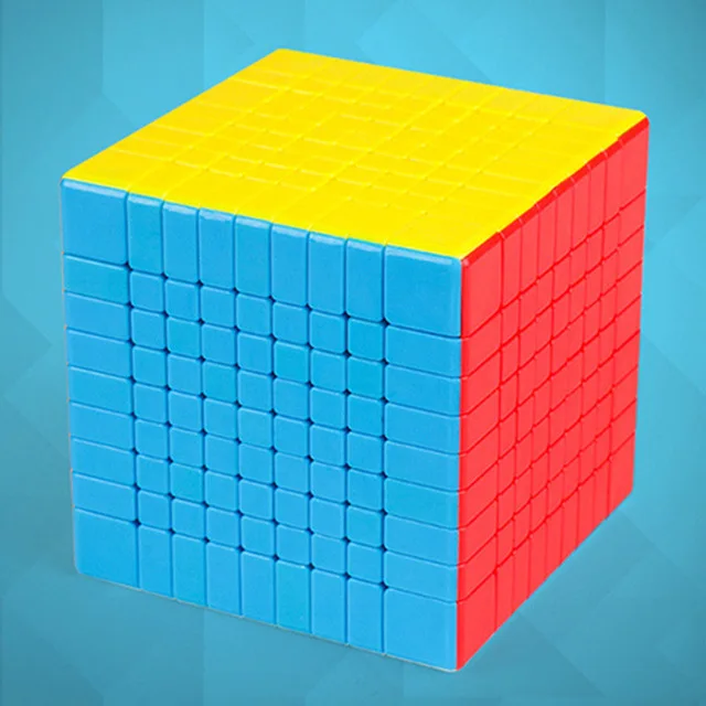 Moyu MF9 9x9 Cube 9 Layers Magic Speed Cube Puzzle 9x9x9 Black Stickerless Neo Cubo Magico 9*9*9 Education Boy Toys For Adults - Цвет: multicolor