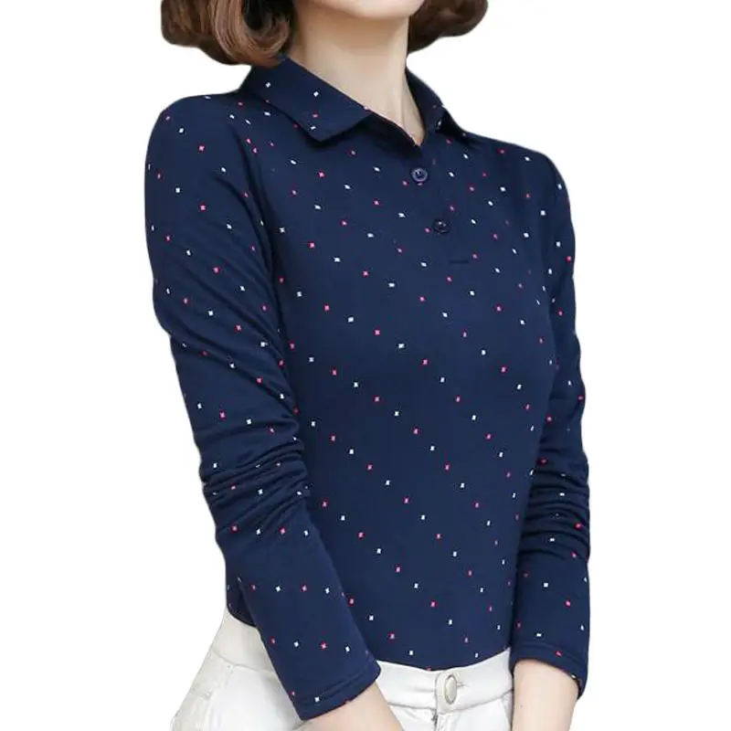 Весенняя пикантная рубашка-поло Rihschpiece женская черная рубашка с длинным рукавом