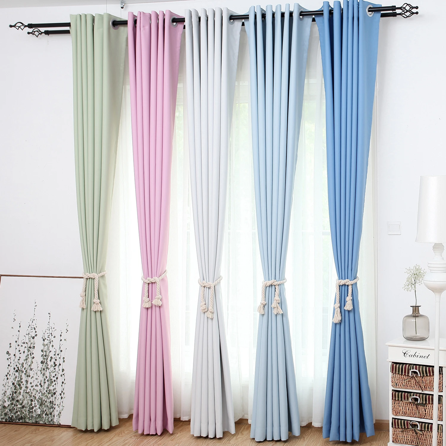 Dsвнутренние затемняющие шторы с высоким затенением для гостиной спальни окна на