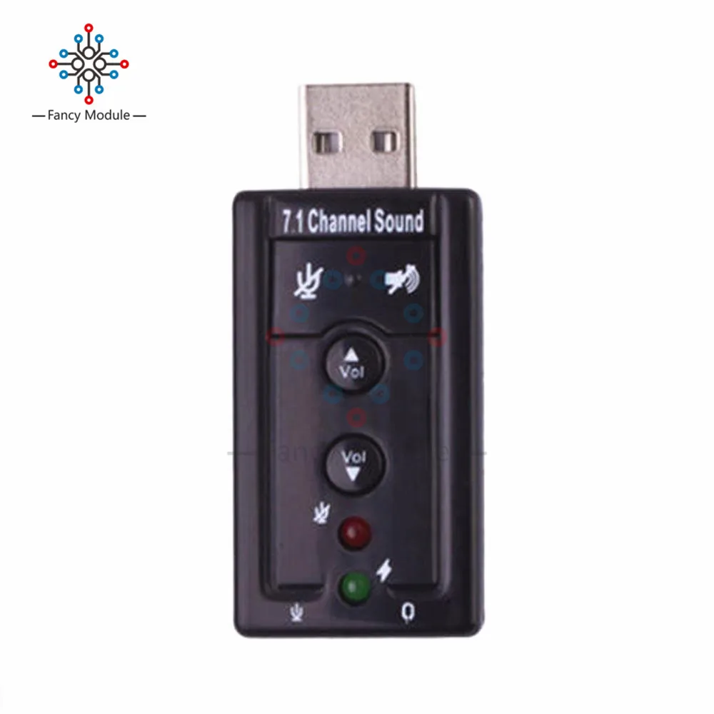 Мини Внешняя USB 2,0 Звуковая карта 7,1 канал 3D виртуальный Аудио Микрофон Динамик адаптер микрофон 3,5 мм разъем стерео гарнитура