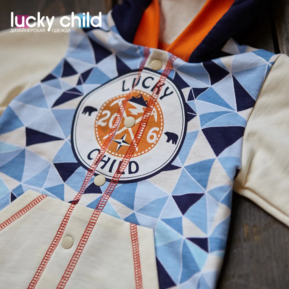 Комбинезон Lucky Child с начёсом для мальчиков арт. 32-3f (Умка) [сделано в России