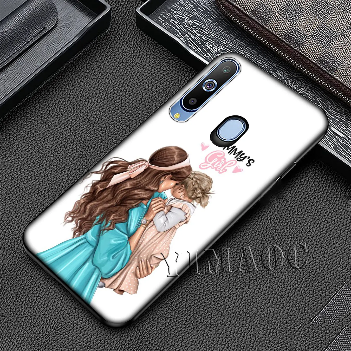 Fashion Brown Hair Baby Mom Girl Queen Soft Silicone Case for Samsung Galaxy A70 A60 A50 A40 A30 A20 A10 A50S A30S A20S A10S | Мобильные