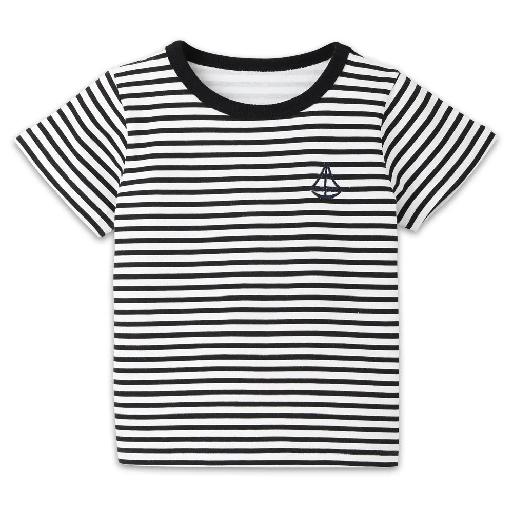 Children Infant Kid Girls Boys Striped Boat Print T-shirt baby girl clothes summer Tops Shirts Tee JAN24 | Детская одежда и обувь