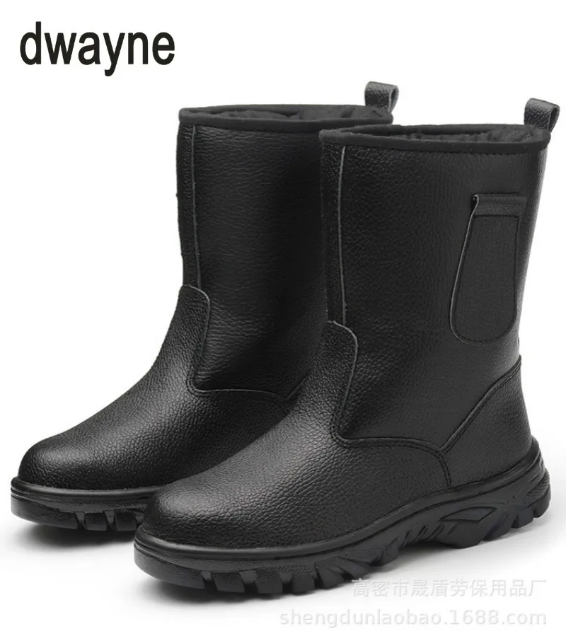 2018 зимняя мужская Рабочая безопасная обувь со стальным носком теплые дышащие