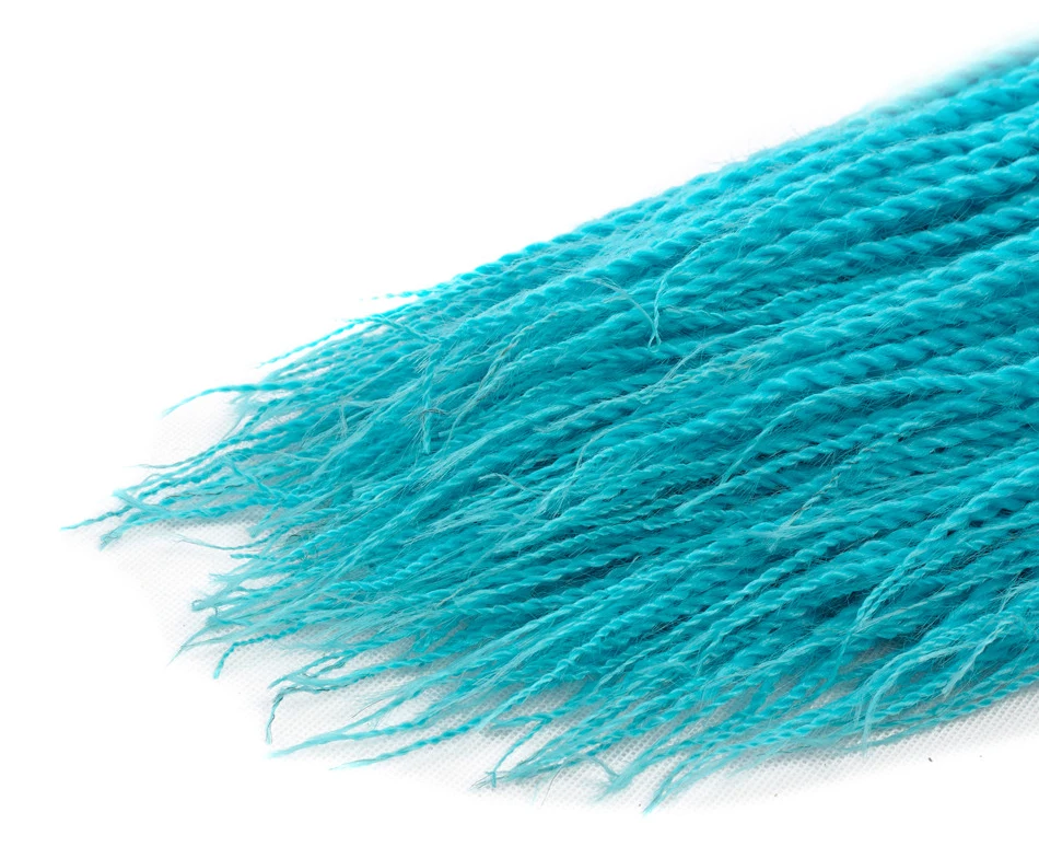 Aigemei синтетические Сенегальские скрученные вязанные крючком косички 24 дюйма Омбре плетение волос для наращивания 100 г/шт. для женщин