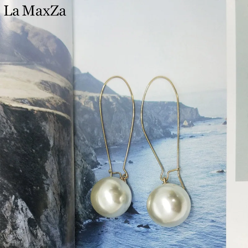 Темпераментные висячие серьги с имитацией жемчуга для женщин кисточками