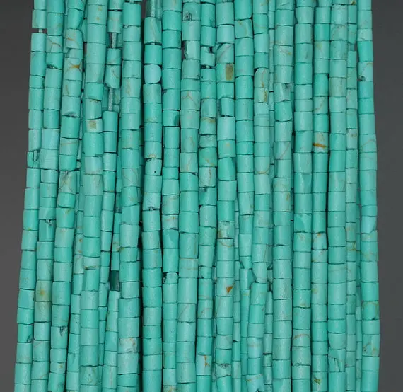 3 мм Бирюзовый драгоценный камень зеленый синий круглые пробки Heishi бусины 12 5