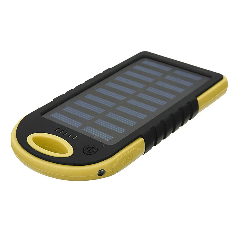 Cncool, водонепроницаемый Солнечный внешний аккумулятор, 20000 мА/ч, двойной USB внешний полимерный аккумулятор, зарядное устройство, уличный светильник, внешний аккумулятор Ferisi - Цвет: yellow1
