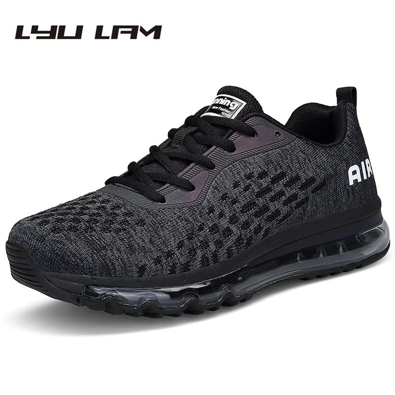 Luminous Air Sole Men Casual Sneakers Shoes Mesh Summer Autumn Light Breathable Lace Up Male Gold Walk Plus size 39-46 Обувь