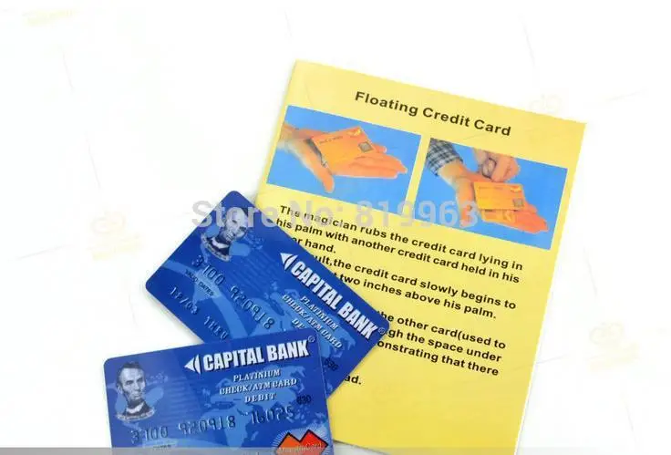 

10 Pcs/Lot Floating Credit Card-Professional Magic ,How To Magic,Easy Magic Show Kit,Magic Props For Stage