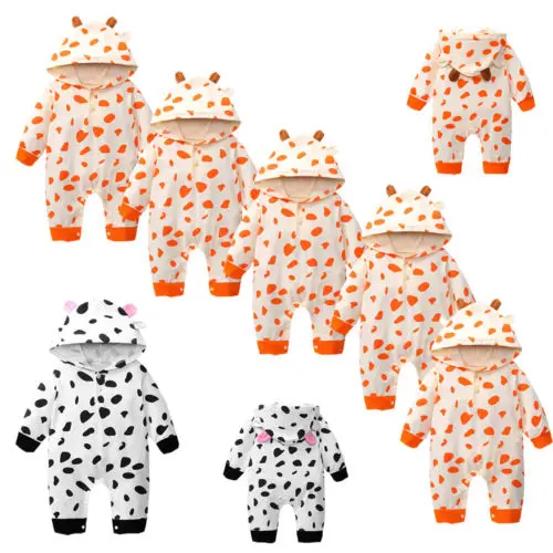 2018 новый зимний Осенний комбинезон с капюшоном милый и длинными рукавами для