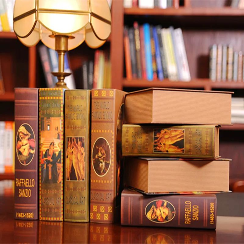 8 шт. jingmei Европейский книга украшения моделирования Ретро модель Интернет Кафе Декор реквизит украшения поддельные книжные полки