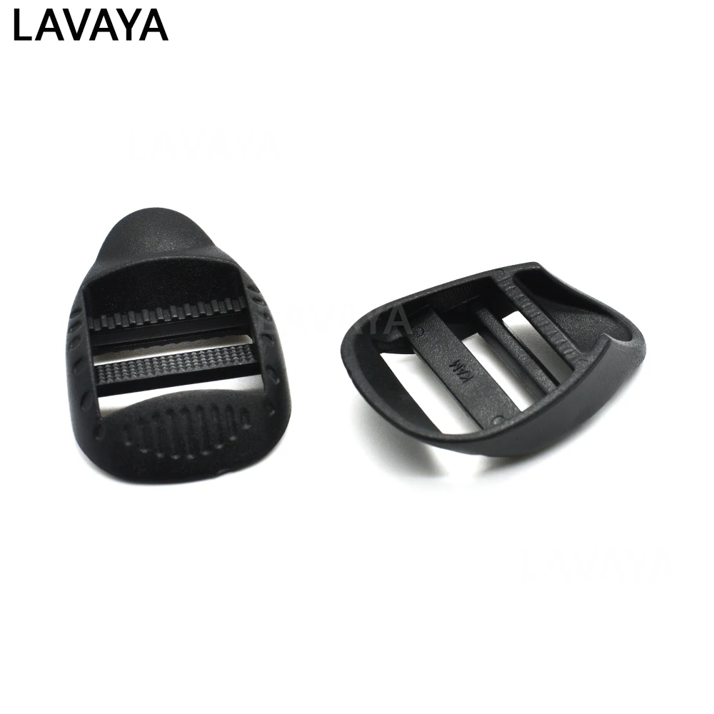 10pcs/pack Plastic Ladder Lock Slider Buckles Backpack Straps Webbing 20mm 26mm 31mm 38mm Black | &amp Hooks