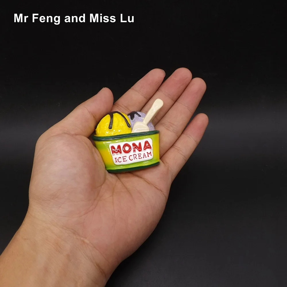 Плоская задняя Смола Модель мороженого искусственная игрушка Сделай Сам