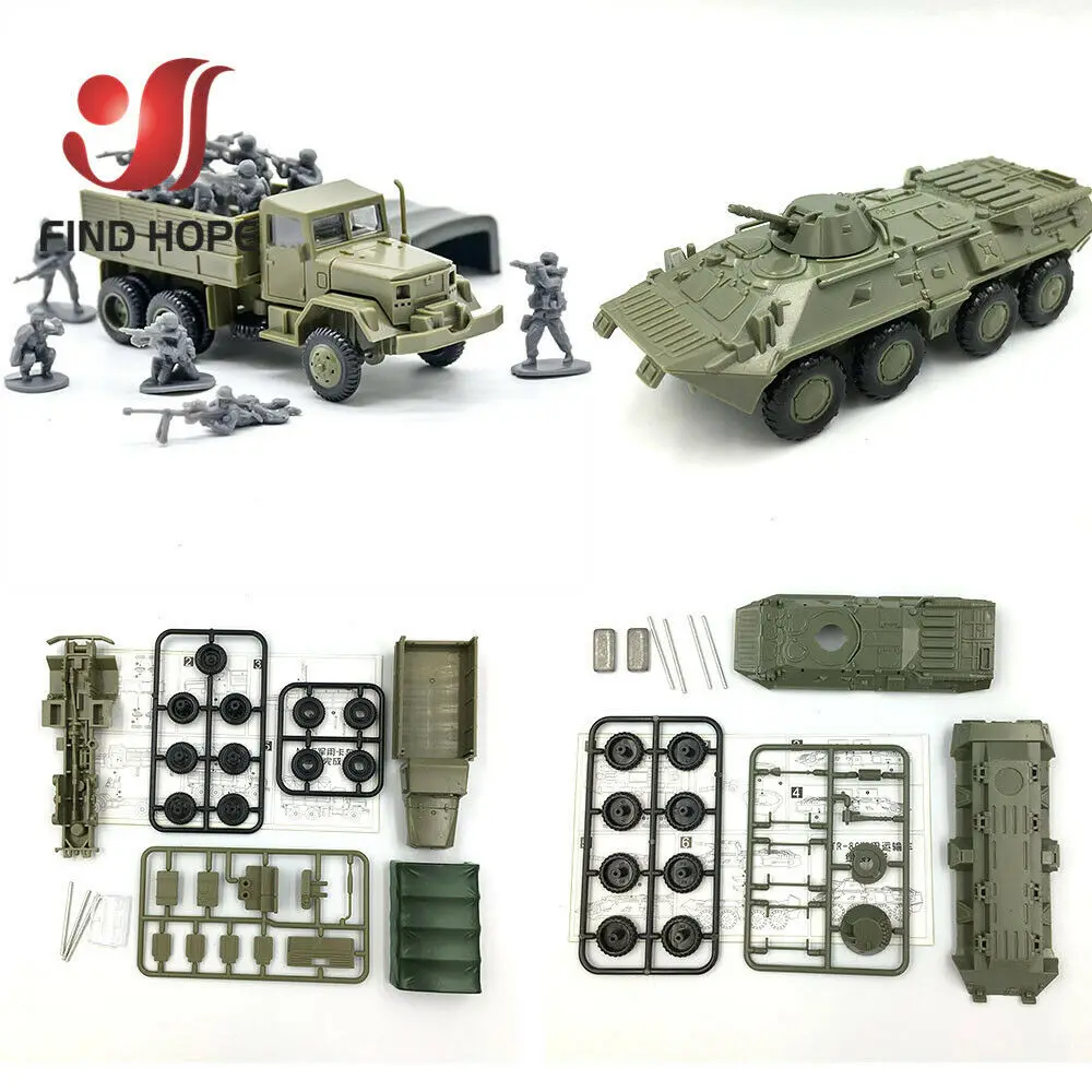 1:72 BTR 80 бронированный Перевозчик M35 грузовой автомобиль M1046 KFZ.305 BLITZ строительный