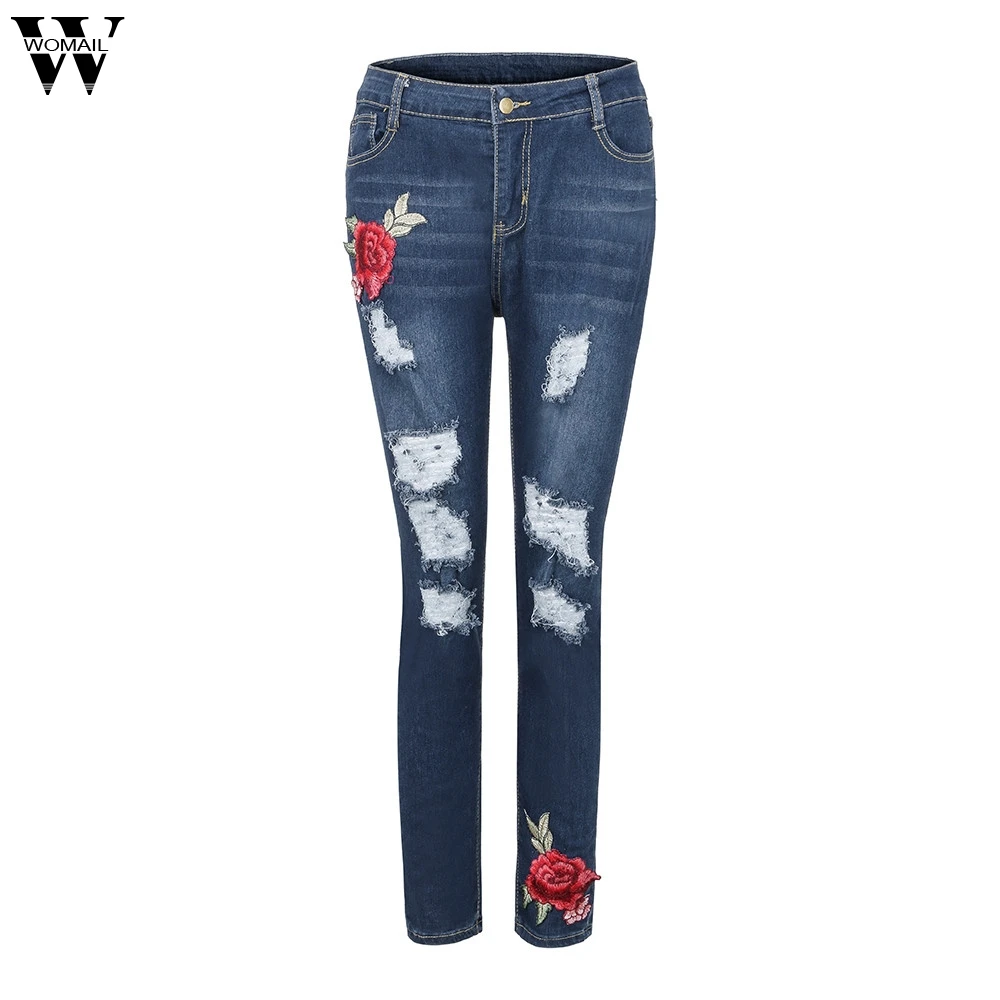 Womail jean femme, женские джинсы с высокой талией и вышивкой, офисные брюки, женские брюки, спортивные женские джинсы 3XL cintura