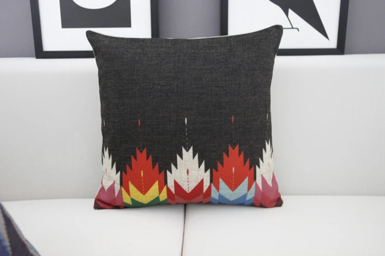 Экзотическая Этническая подушка креативная Геометрическая льняная наволочка