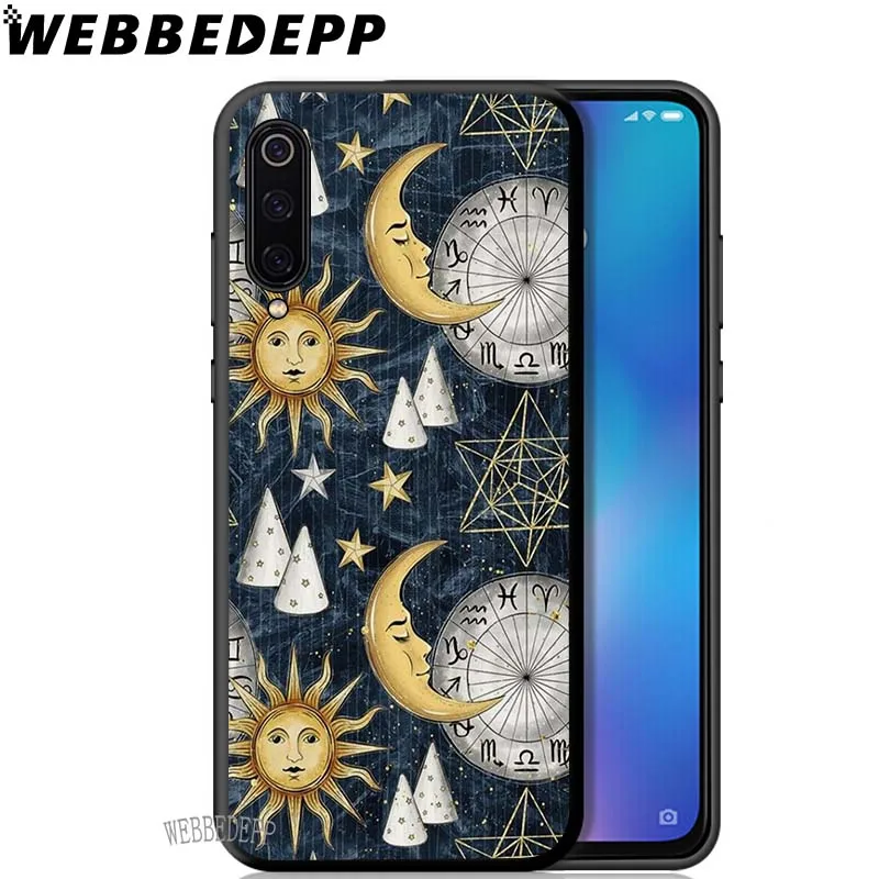 WEBBEDEPP Мягкий чехол из ТПУ с Луной и Таро для Xiaomi Redmi 7 4A 5A 6A 8A S2 4 4x5 Plus 6 Pro | Мобильные