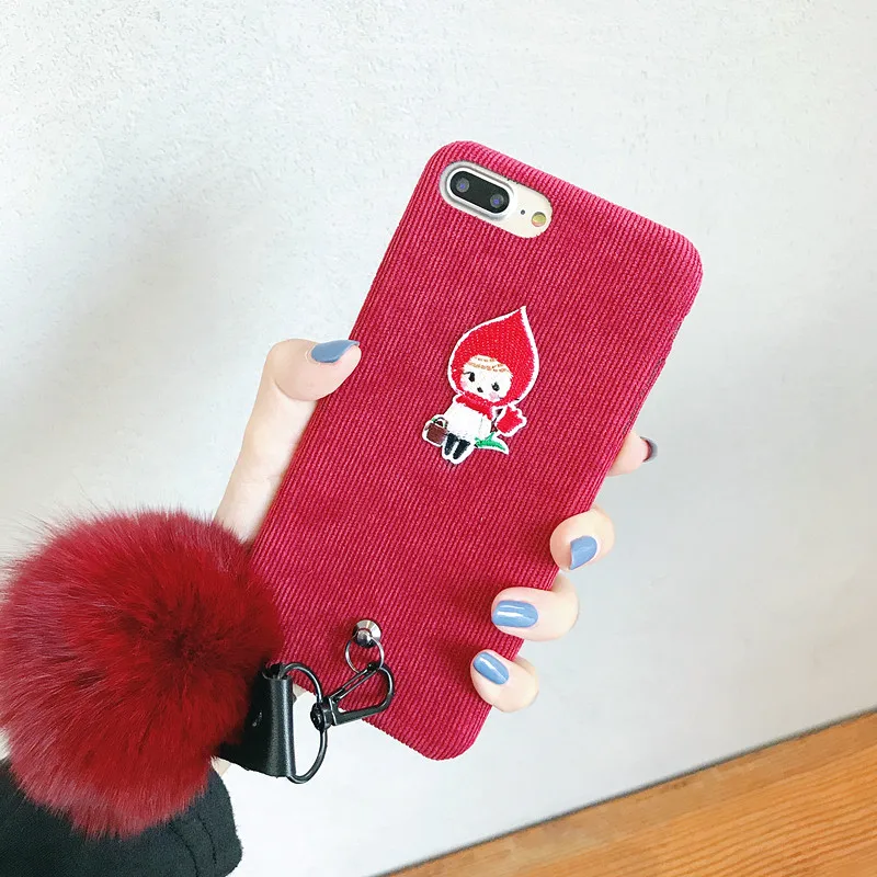 Роскошные вельветовые Кролик чехол для iPhone XS Max XR X крышка жесткий гладкой