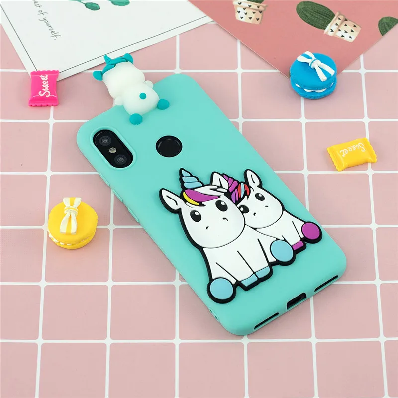 Для xiaomi mi a2 lite чехол для Coque xiaomi mi A2 Lite Xio mi A1 A2 A 2 lite чехол 3D единорог панда кукла мягкий чехол для телефона s
