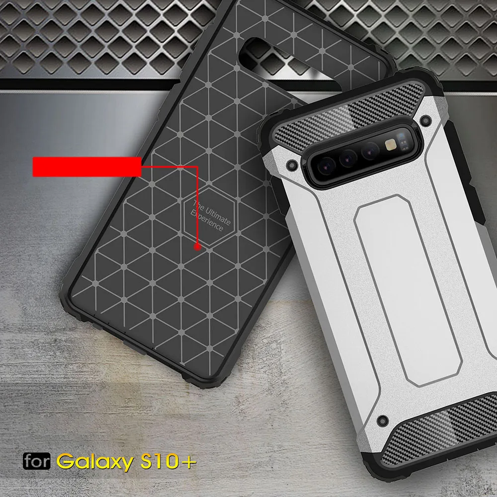 Luxury Defender Shockproof Protection Phone Case For Samsung Galaxy S10 Plus 5G S9 S8 S7 Note 10 Pro 9 8 Hybrid Armor Cover |