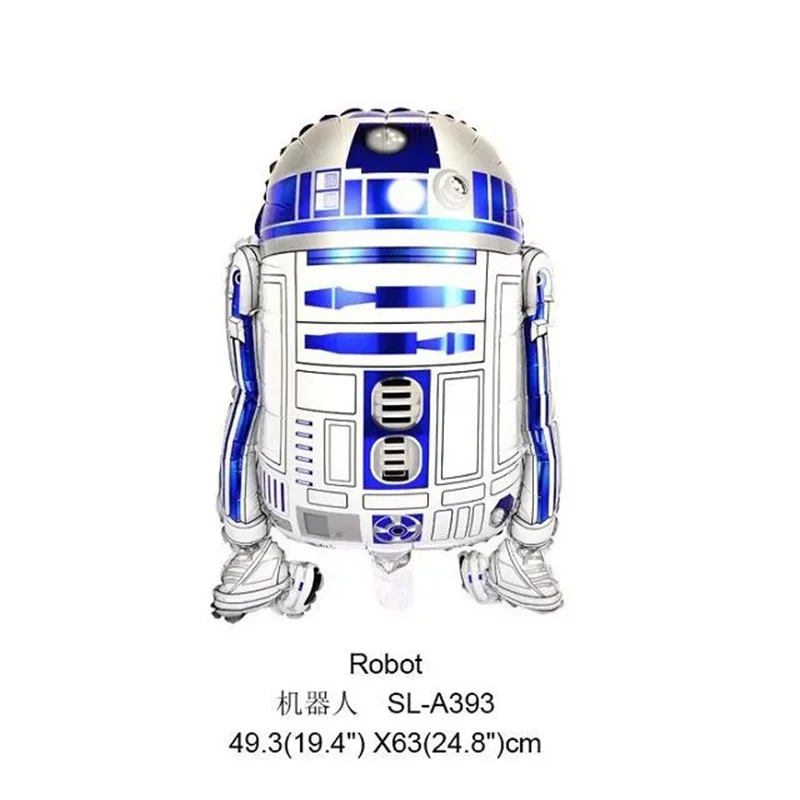 Бесплатная доставка Звездные войны Globos R2-D2 фольга шары для вечеринок гелиевые