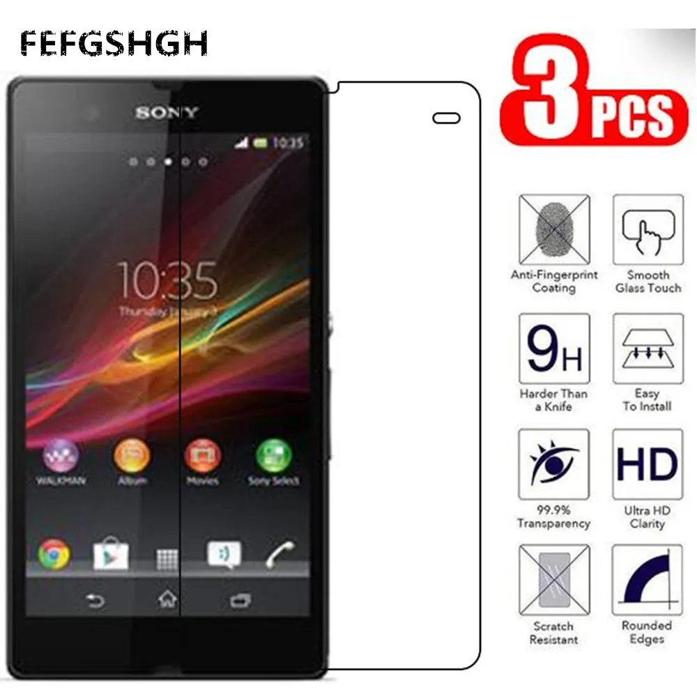 Закаленное стекло 9H для Sony Xperia Z Защитное экрана L36h C6603 C6602 защитная пленка |