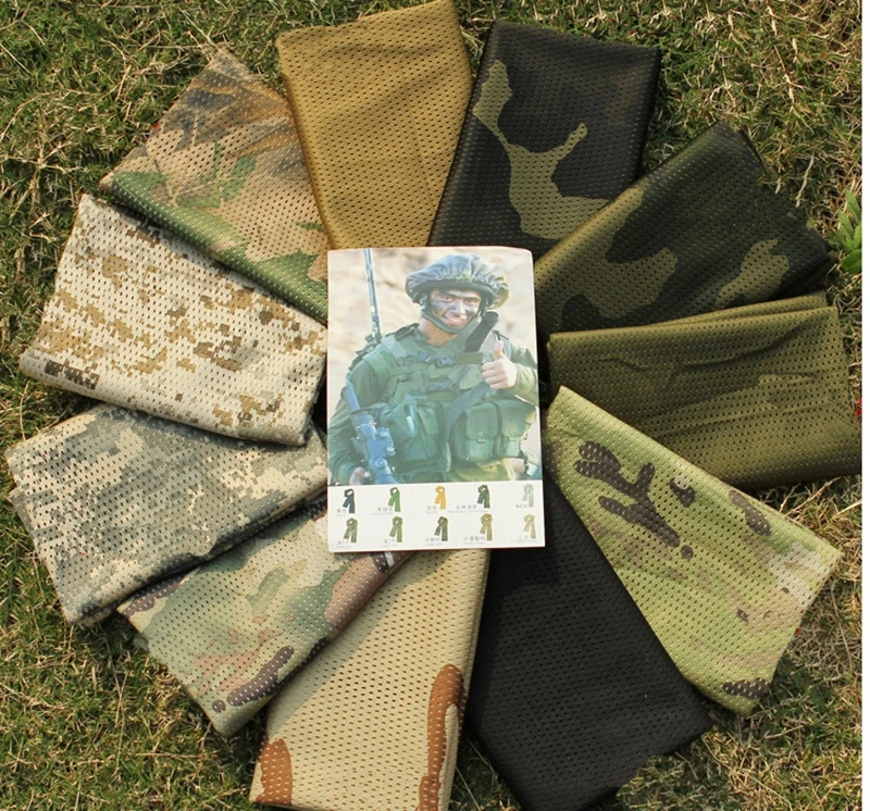 Тактический Камуфляжный сетчатый армейский шарф фата в стиле милитари шейный