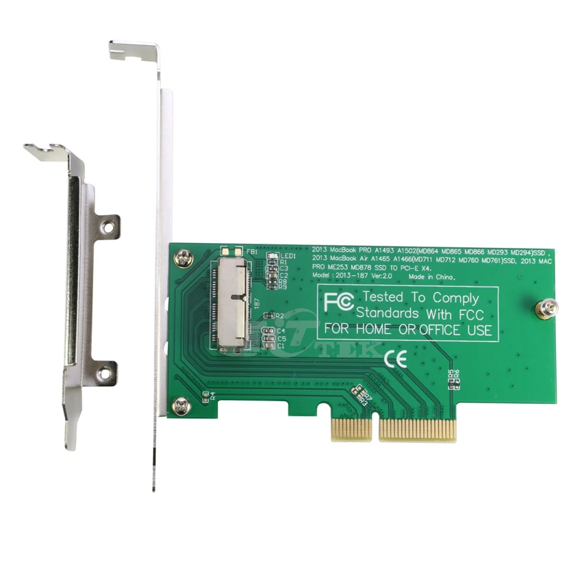 PCIe PCI Express X4 до 16 + 12Pin SSD адаптер карты для 2013 2014 2015 2016 Macbook Air Pro Retina A1465 A1466 |