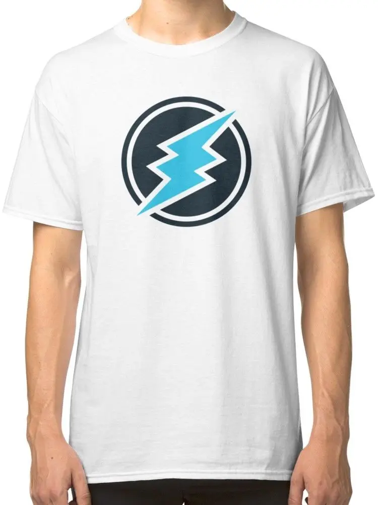 Электронная криптовалюта мужская белая футболка футболки одежда | Мужская