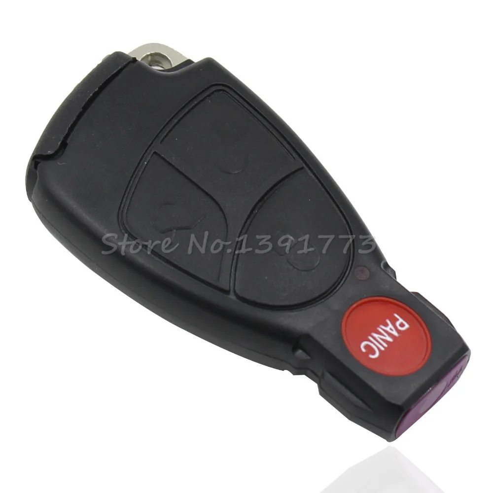Dandkey 4 Пуговицы 3 + 1 Автозапуск smart key fob случае В виде ракушки с Батарея держатель