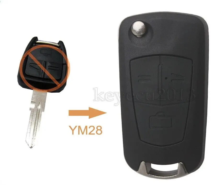 KEYECU Абсолютно Новый Сменный Чехол модифицированный раскладной чехол для ключей