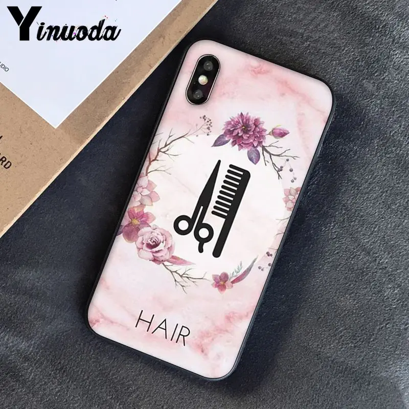 A2 Yinuoda ножницы-стилист для волос, щетка-переключатель, новинка, чехол для телефона Fundas, чехол для iPhone 5, 5Sx, 6, 7, 7 plus, 8, 8 Plus, X, XS, MAX, XR, 10 - Цвет: A2