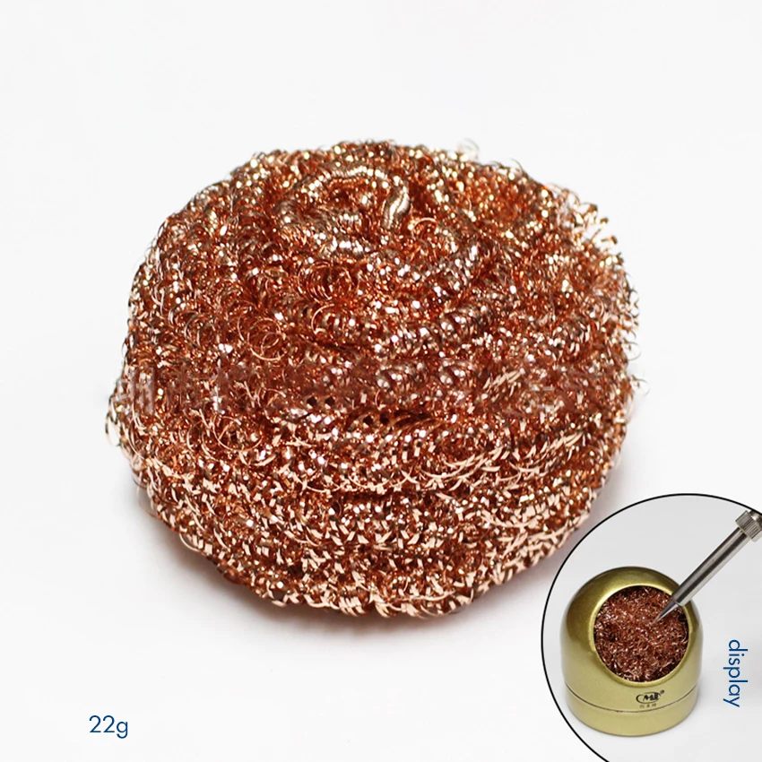 

Solder Tip Cleaning Wire Replacement Cleaning Wire for Soldering Station Tip Cleaner Steel Wire Sponge High Density, Elasticity
