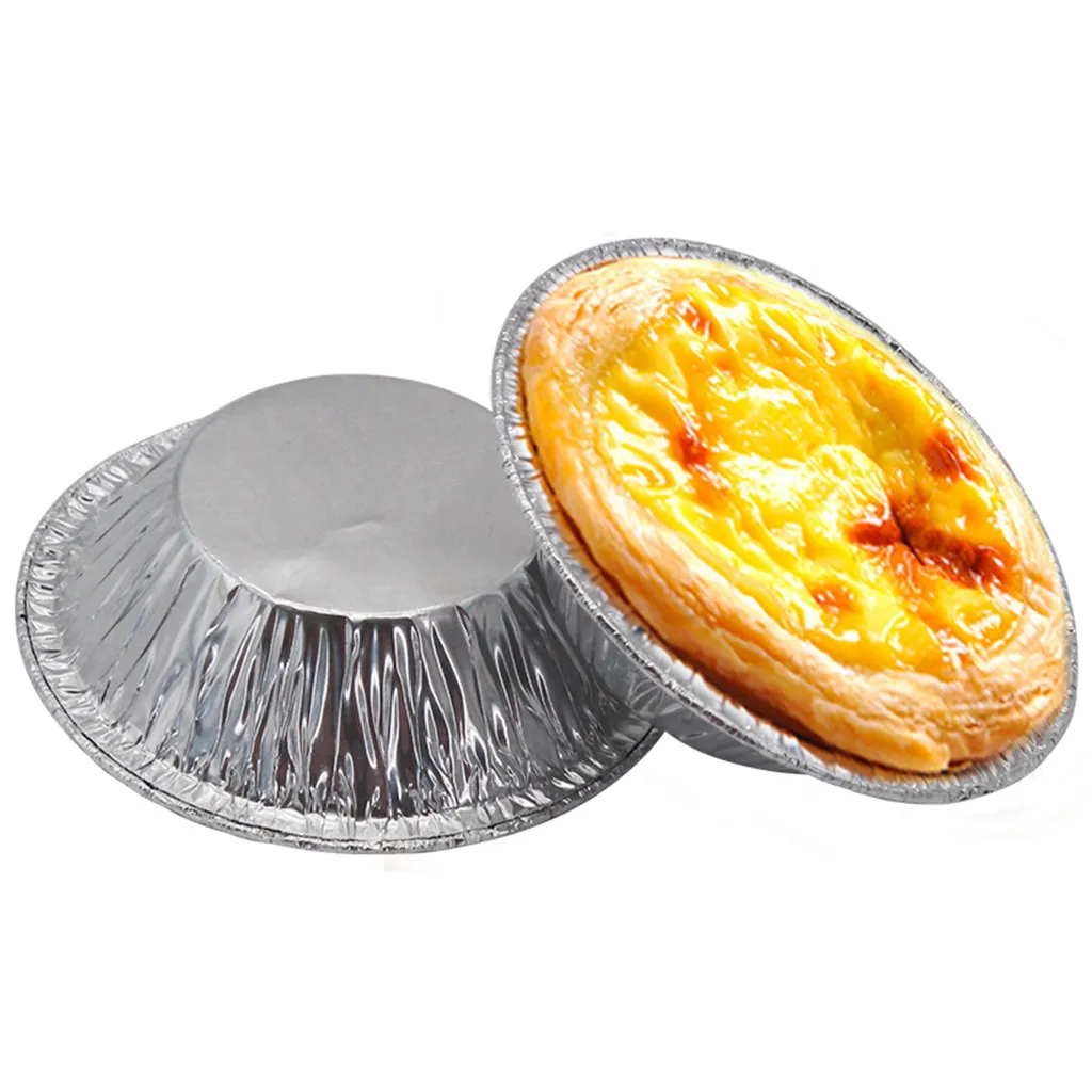 Одноразовые тарты Оловянная фольга торт Нижняя чашка яйцо tart форма мисочка из