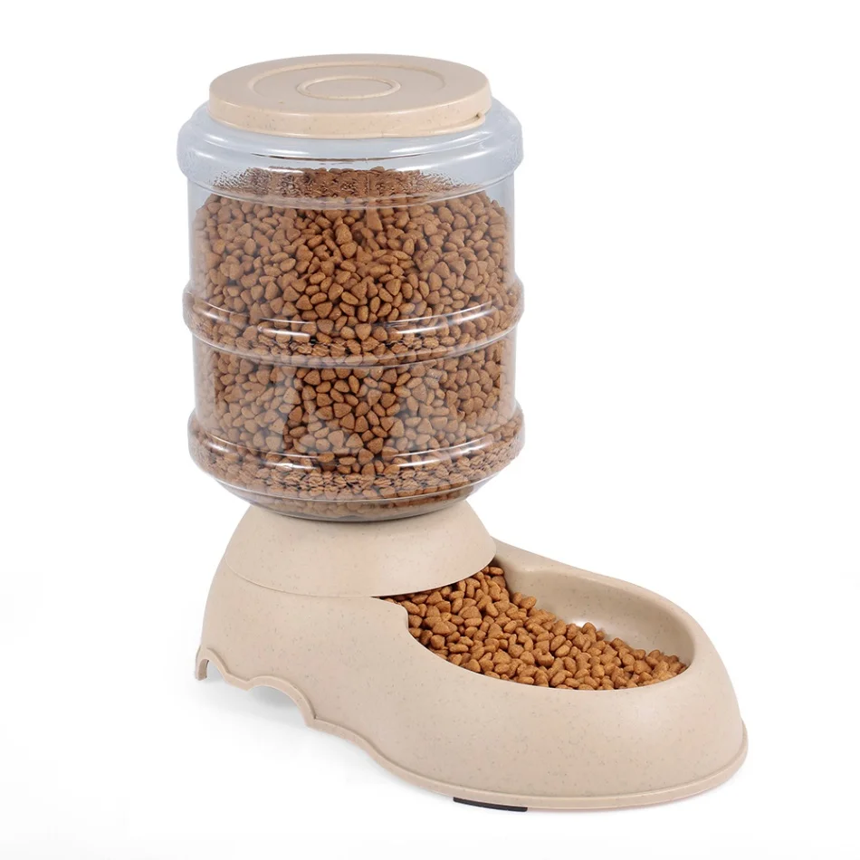 Food Feeder Домашнее животное собака кошка собака 3.75л Автоматическая гравитационная еда и вода кормушка для собак кошек миска для питья домашних животных большая емкость дозатор для воды - Цвет: Food Feeder