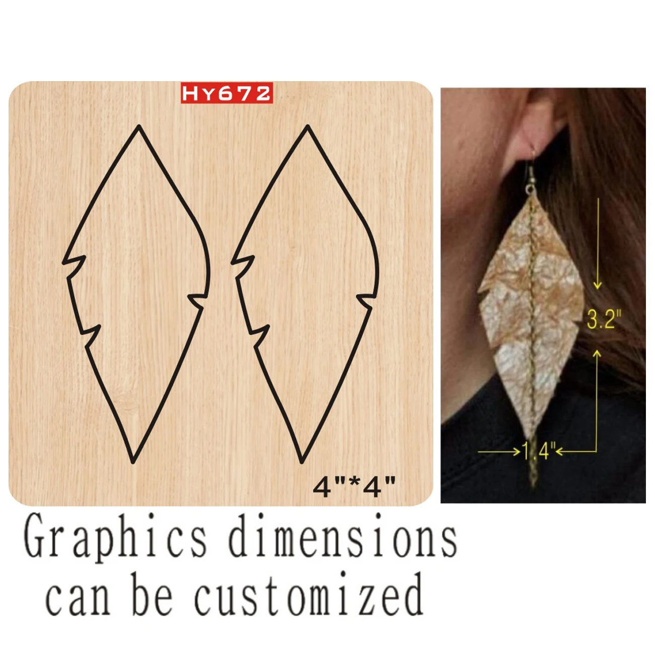 earring cutting dies new die cut&wooden dies Suitable for common die cutting machines on the market