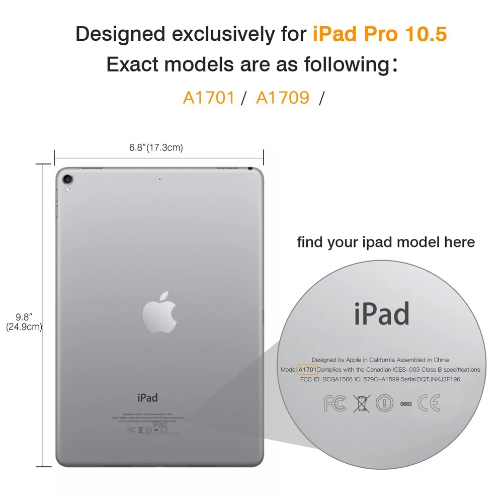 Для Apple iPad Pro 10 5 дюймов 2017/iPadPro &quotчехол для планшета откидная подставка PU кожаный