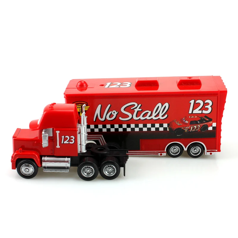 Новый автомобиль Дисней Pixar гоночный с номером Mack грузовика 1:55 литой под