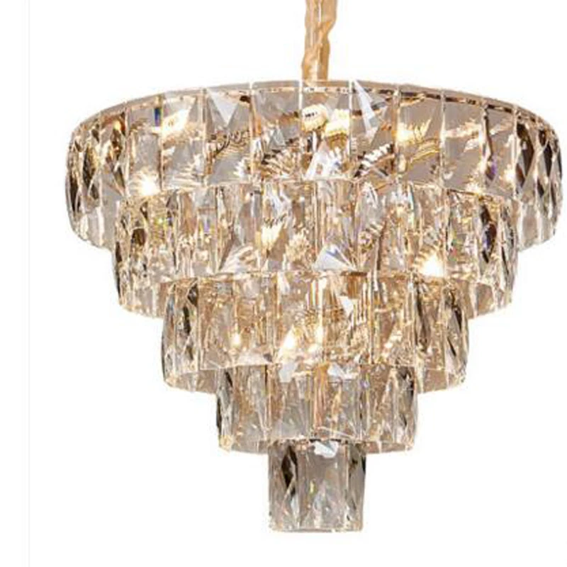 Постмодерн скандинавские светильники ресторан Гонконг стиль свет роскошный кристалл лампа вилла дуплекс