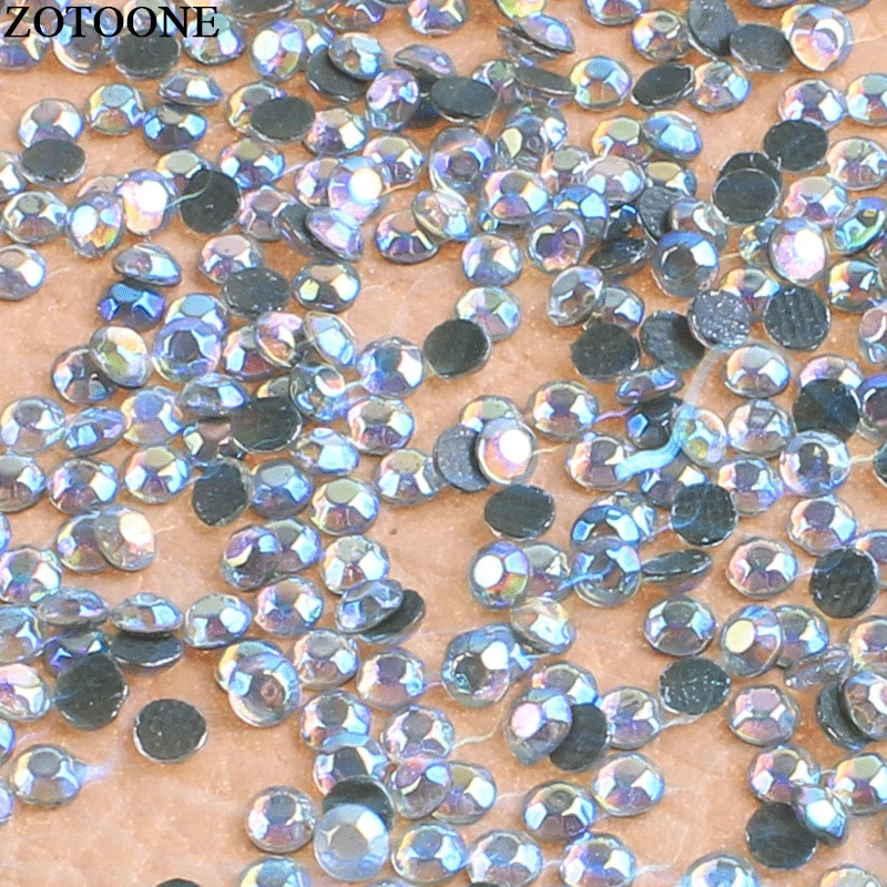 ZOTOONE Белый Ab исправление кристалл FlatBack Стразы обувь дизайн ногтей s для одежды