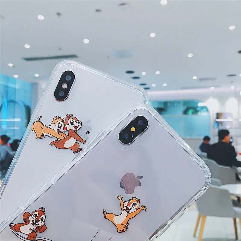 Милый чип N ALE Chipmunk белка мультфильм животных Прозрачный Мягкий ТПУ силиконовый
