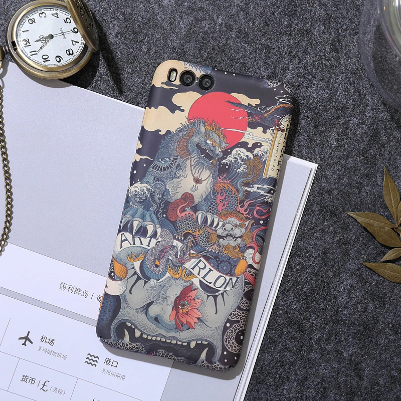 Японский чехол для телефона Ukiyo e Frosted Arts Xiaomi Redmi note 7. 7 Pro. MI Play. note7. Note7Pro|Бамперы| |