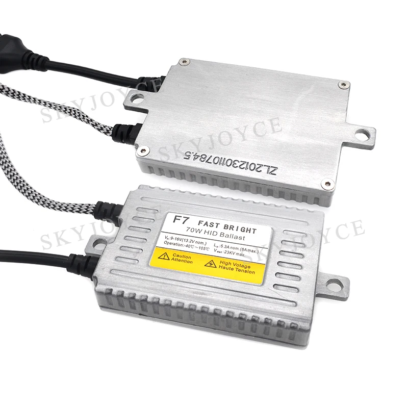 Комплект керамических HID ламп DLT F7 70 Вт с быстрым запуском H1 H3 H7 H11 9005 9006 D2H 6000K 12 В