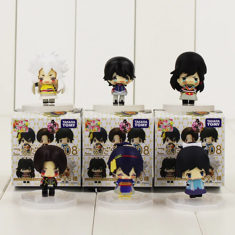 Экшн фигурки для детей 6 шт./компл. Touken Ranbu Online Kashuu Kiyomitsu Kogitsunemaru Munechika|Игровые и