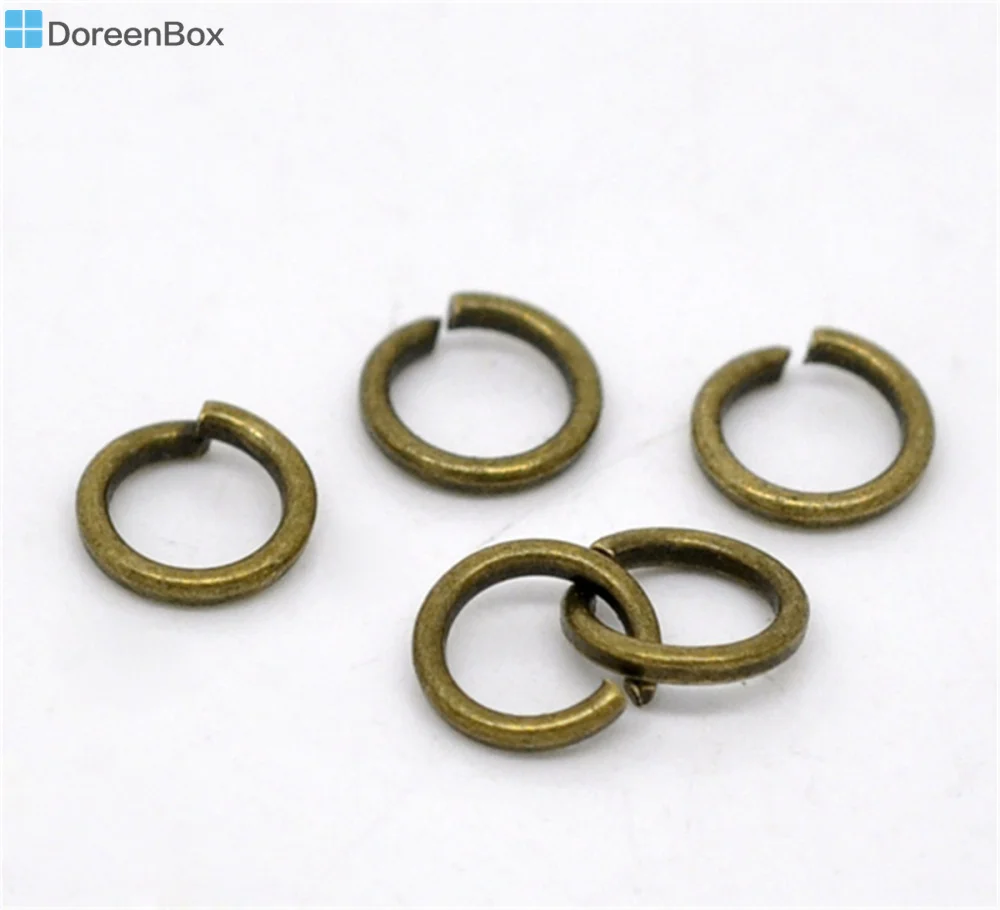 Doreen Box Lovely 1000 бронзовый тон открыть прыжок кольца 5x0 8 мм (B12908) | Украшения и