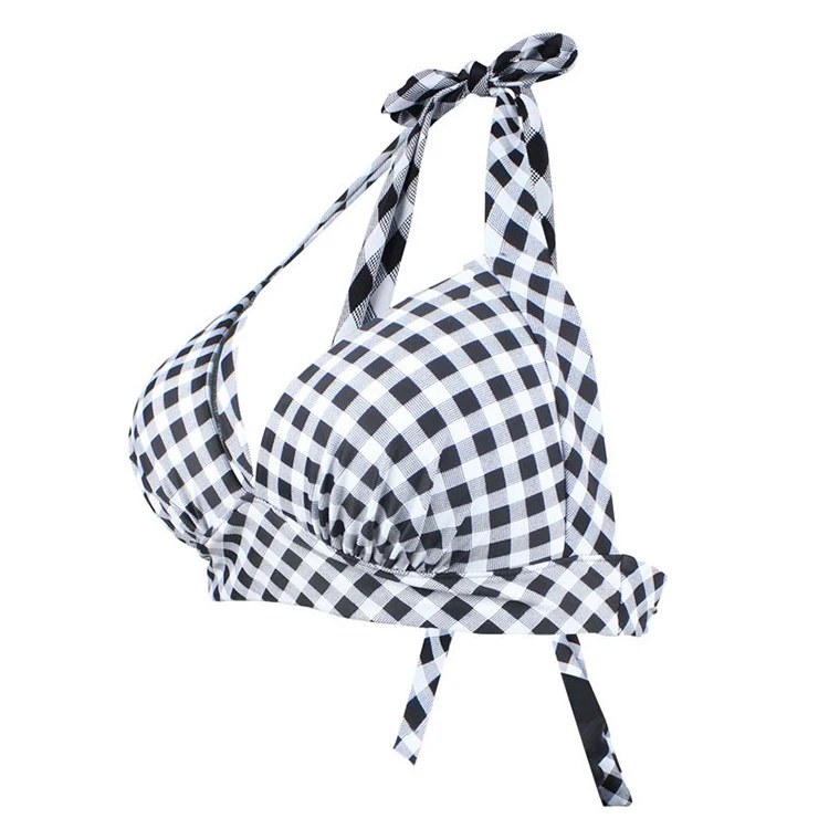 Женский купальник с пуш-ап Раздельный из двух частей бюстгальтером на косточках