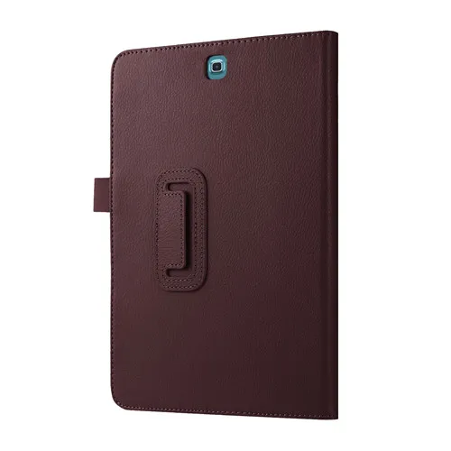 For T550 Brown 2 складной чехол для планшета с зернистой текстурой для samsung Galaxy Tab A T550 T555 SM T550 9," откидной Чехол с подставкой из искусственной кожи, умный чехол - Цвет: For T550 Brown