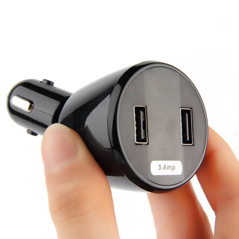 ЖК цифровой дисплей двойной USB Автомобильное зарядное устройство Универсальный